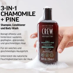 American Crew Chamomile + Pine Relaxing 3-in-1 Shampoo 250 ml