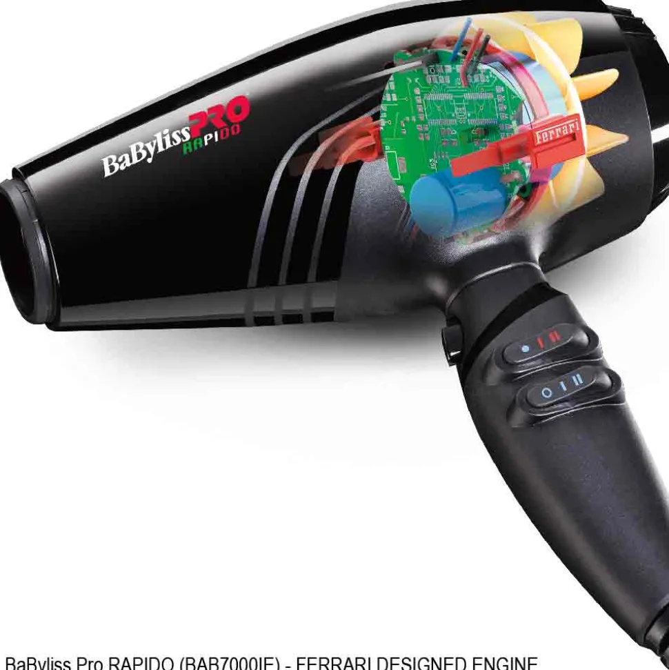 BaBylissPRO RAPIDO Haartrockner Ultra Light (BAB7000IE)