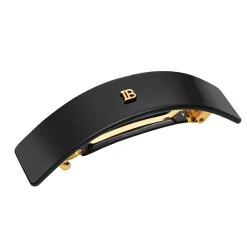 Balmain Hair Couture Cellulose Acetate Barrette Large Black