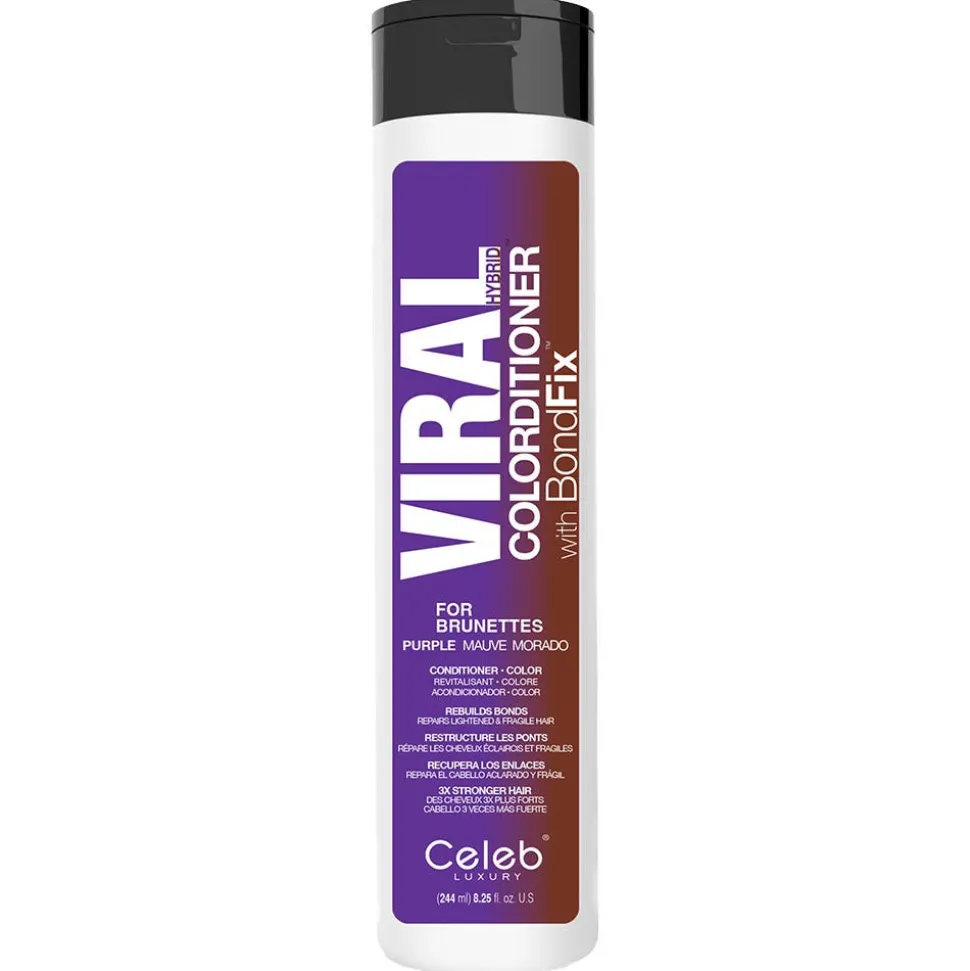 Celeb Viral Purple For Brunette Colorditioner 244 ml