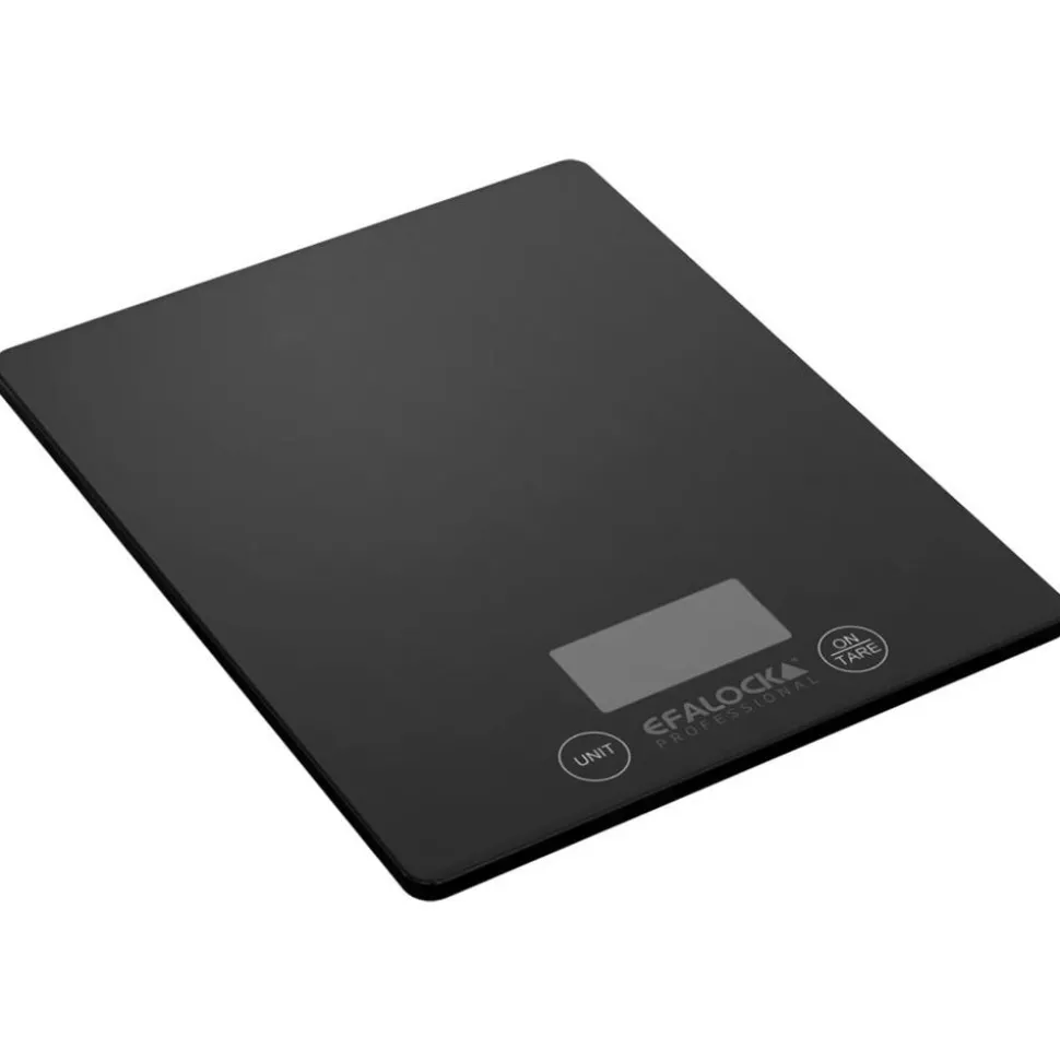 Efalock Digitalwaage Expert Glas Schwarz