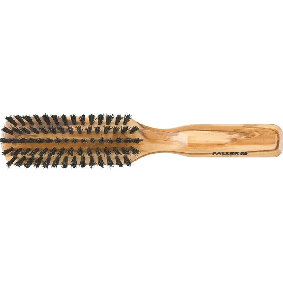 Faller Haarbürste Olivia flach Naturborste 5-reihig