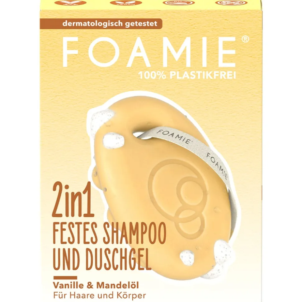 FOAMIE 2in1 Festes Shampoo & Duschgel Vanille Mandelmilch