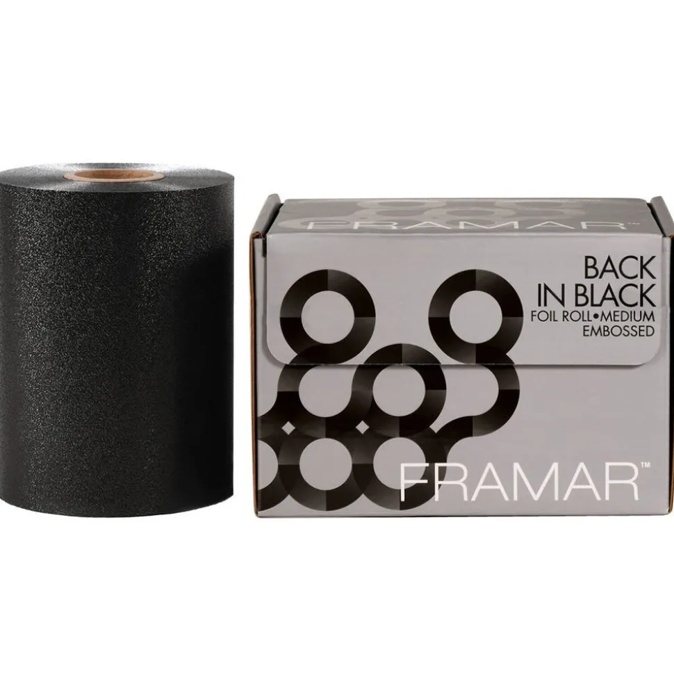 Framar Embossed Roll Black 97m