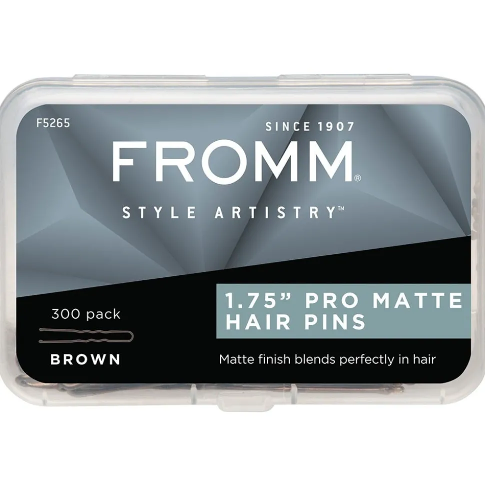 Fromm Essentials Haarklemmen Braun 1.75 Inch 300 Stück