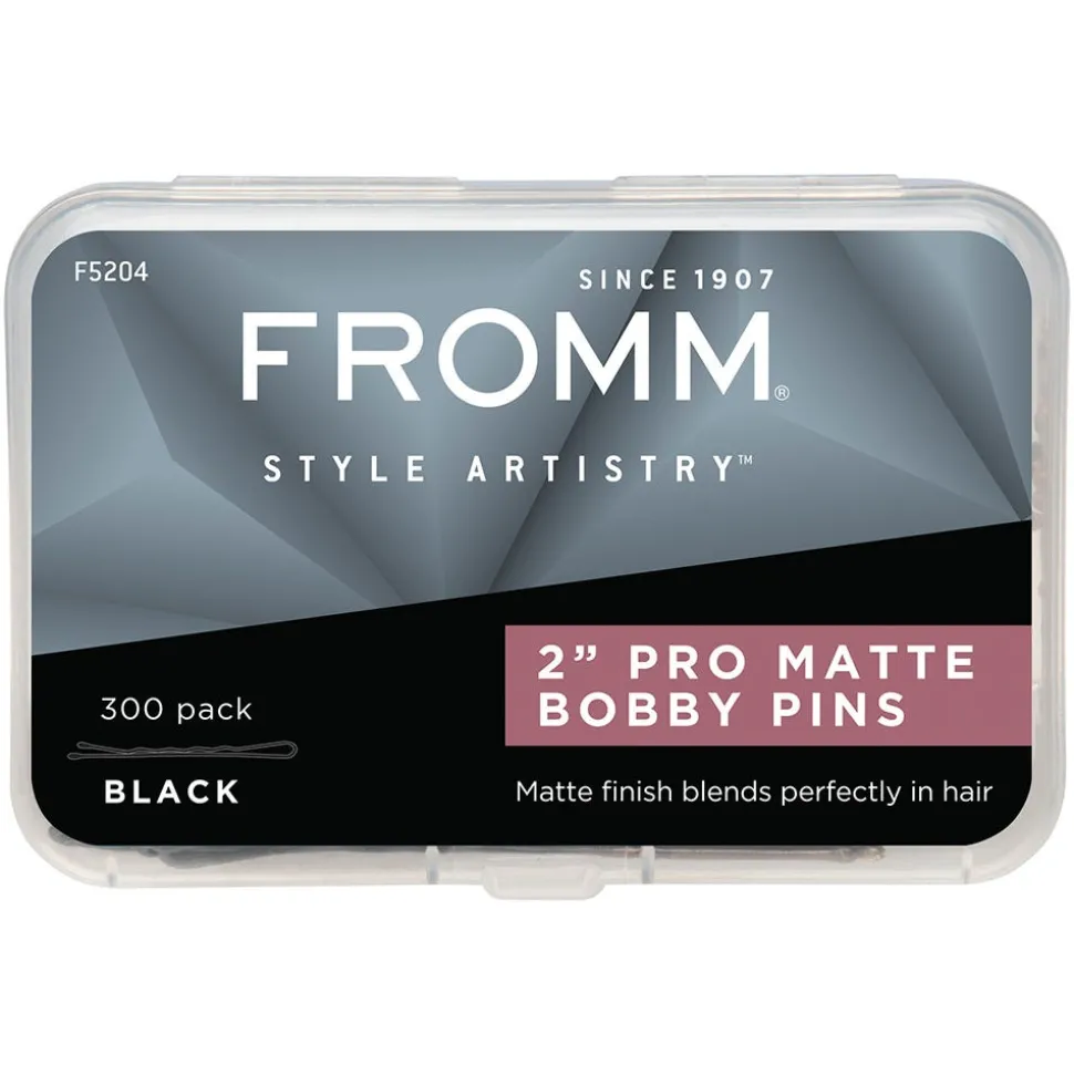 Fromm Essentials Haarklemmen Schwarz 2 Inch 300 Stück