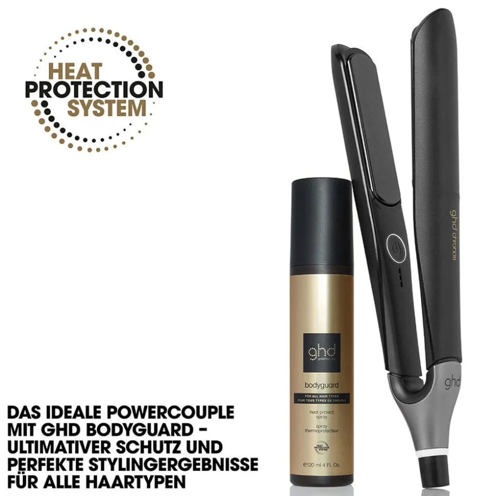 ghd chronos schwarz & bodyguard Hitzeschutz Pflegeduo