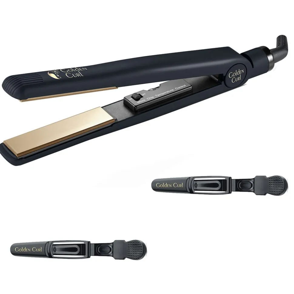 Golden Curl Tourmaline/Titanium Glätteisen (Gold)