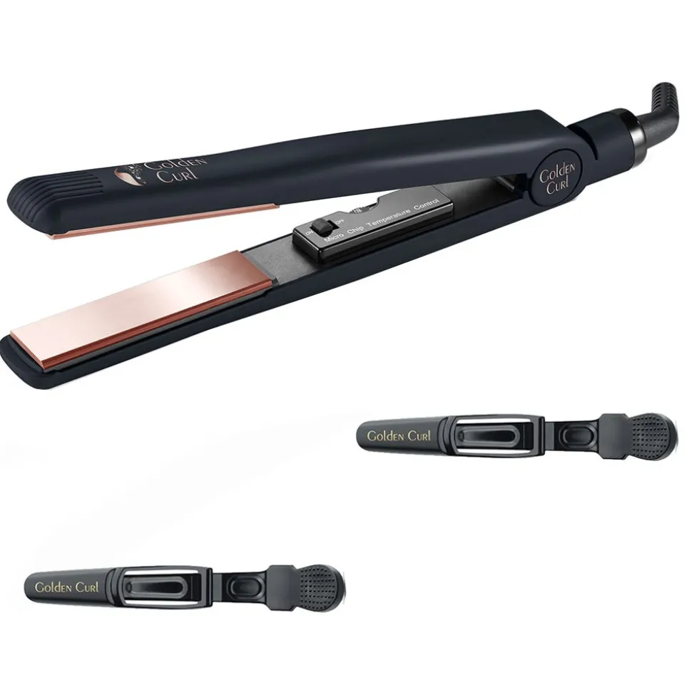 Golden Curl Tourmaline/Titanium Glätteisen (Rose Gold)