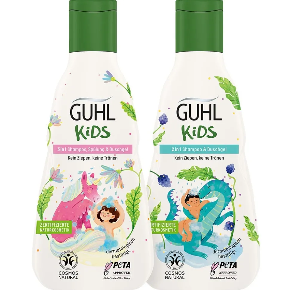 Guhl Kids 3 in 1 Shampoo, Spülung & Duschgel Mandelmilch 250 ml