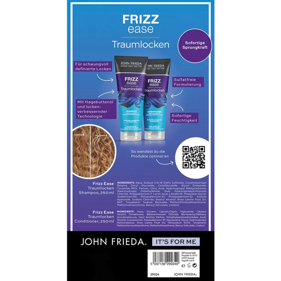 John Frieda Frizz Ease Traumlocken Shampoo + Condi