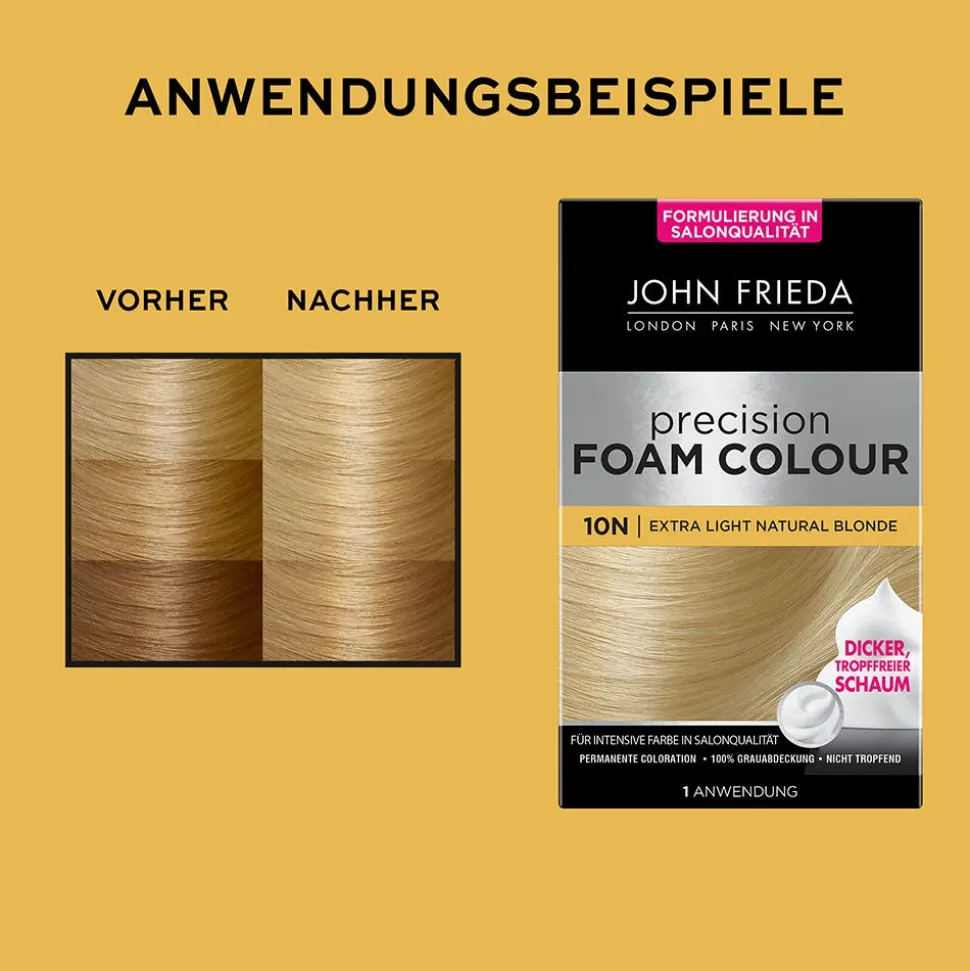 John Frieda Precision Foam Colour 10N Extra Light Natural Blonde