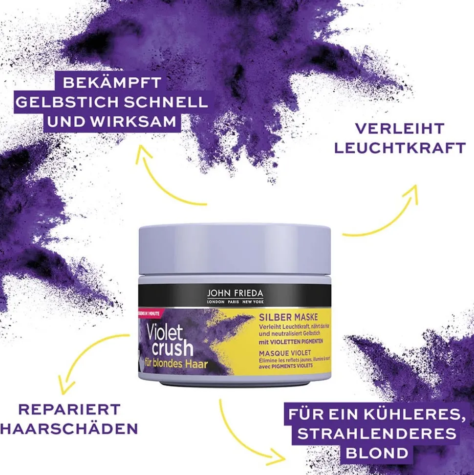 John Frieda Violet Crush Silber Maske 250 ml