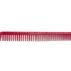 JRL Professional Cuttung Comb 7" red