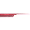 JRL Professional Fine Teeth Tail Comb 8.5" red