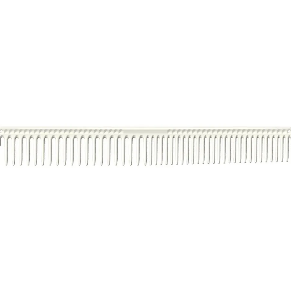 JRL Professional Long Round Tooth Cutting Comb 9" white
