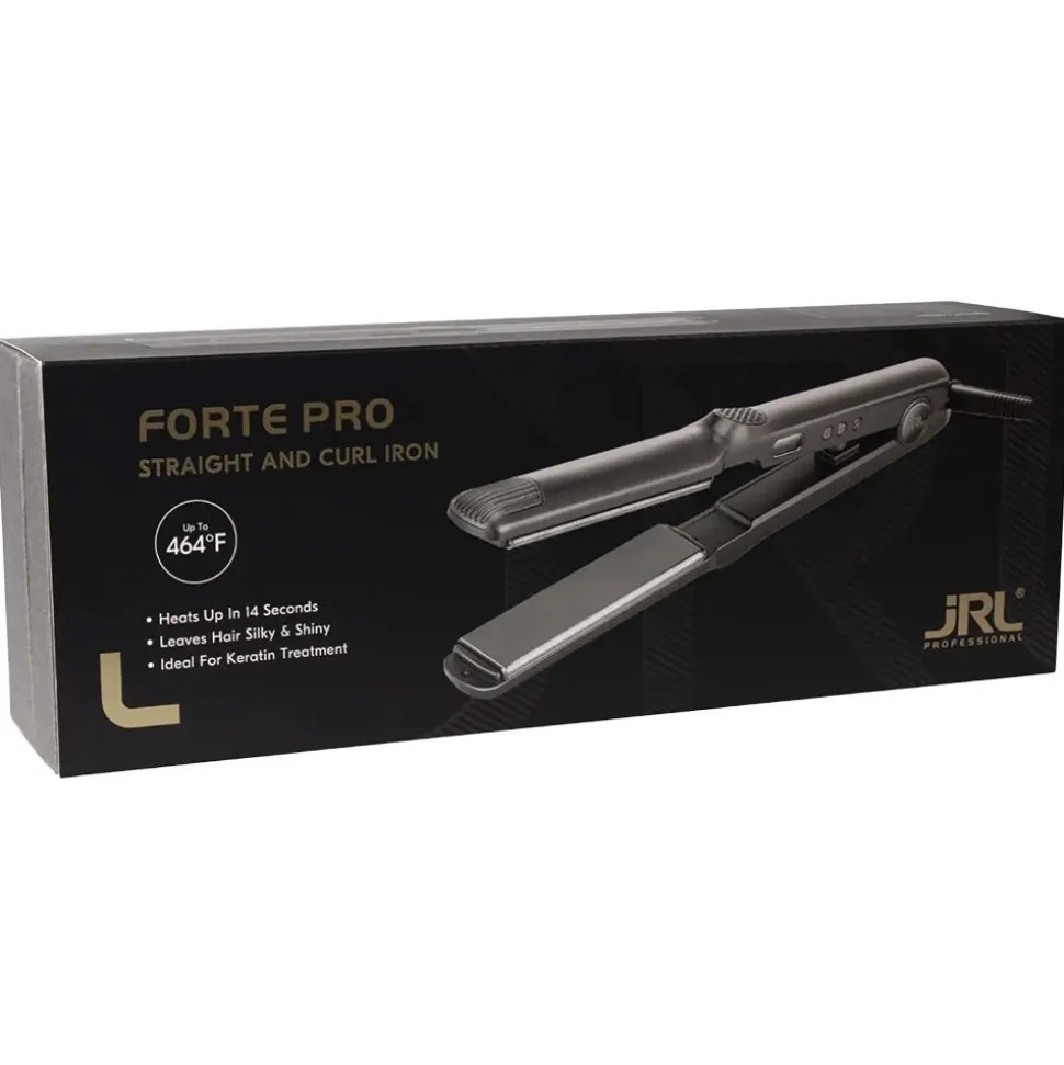 JRL Professional Straight & Curl Iron 9 cm x 2,8 cm