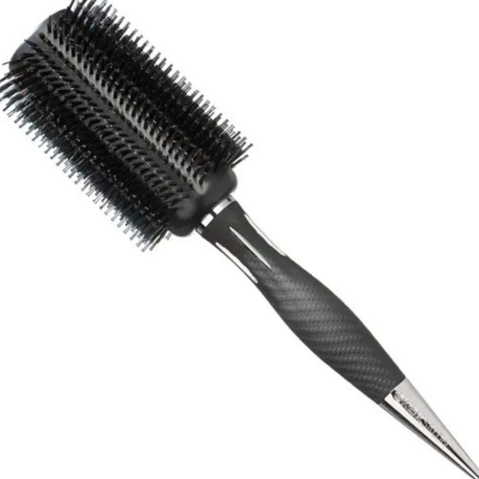 KENT Salon Rundbürste Wildschweinborsten Kopf 70 mm/Borsten 100 mm