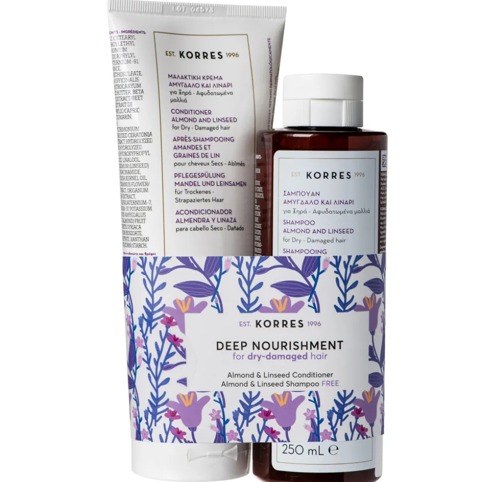 Korres Almond & Linseed Haarpflege Set