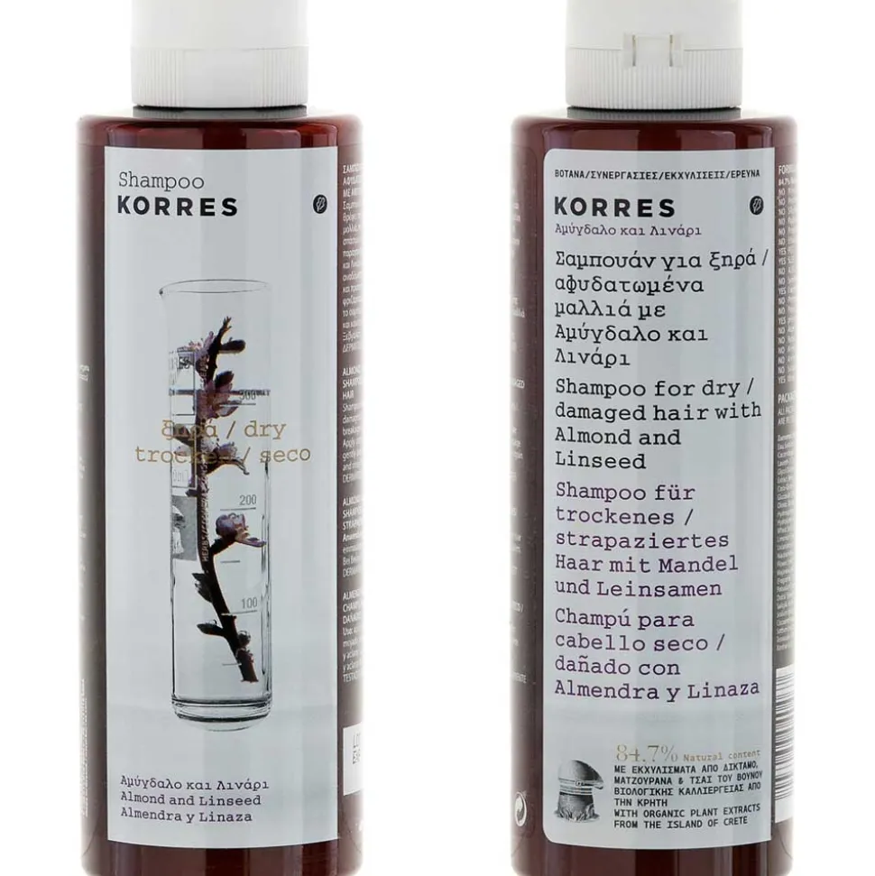 Korres Almond & Linseed Shampoo 250 ml