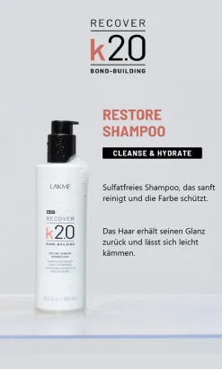 Lakmé K2.0 Recover Restore Shampoo 300 ml