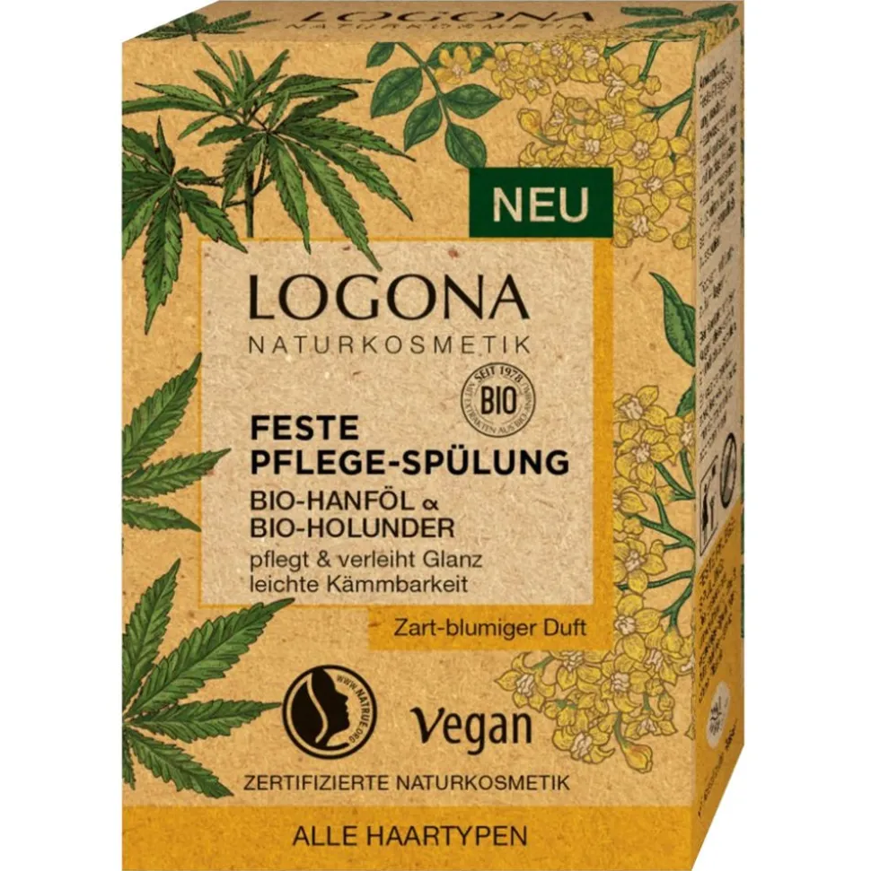LOGONA Feste Spülung Bio-Hanf & Bio-Brennnessel 60 g