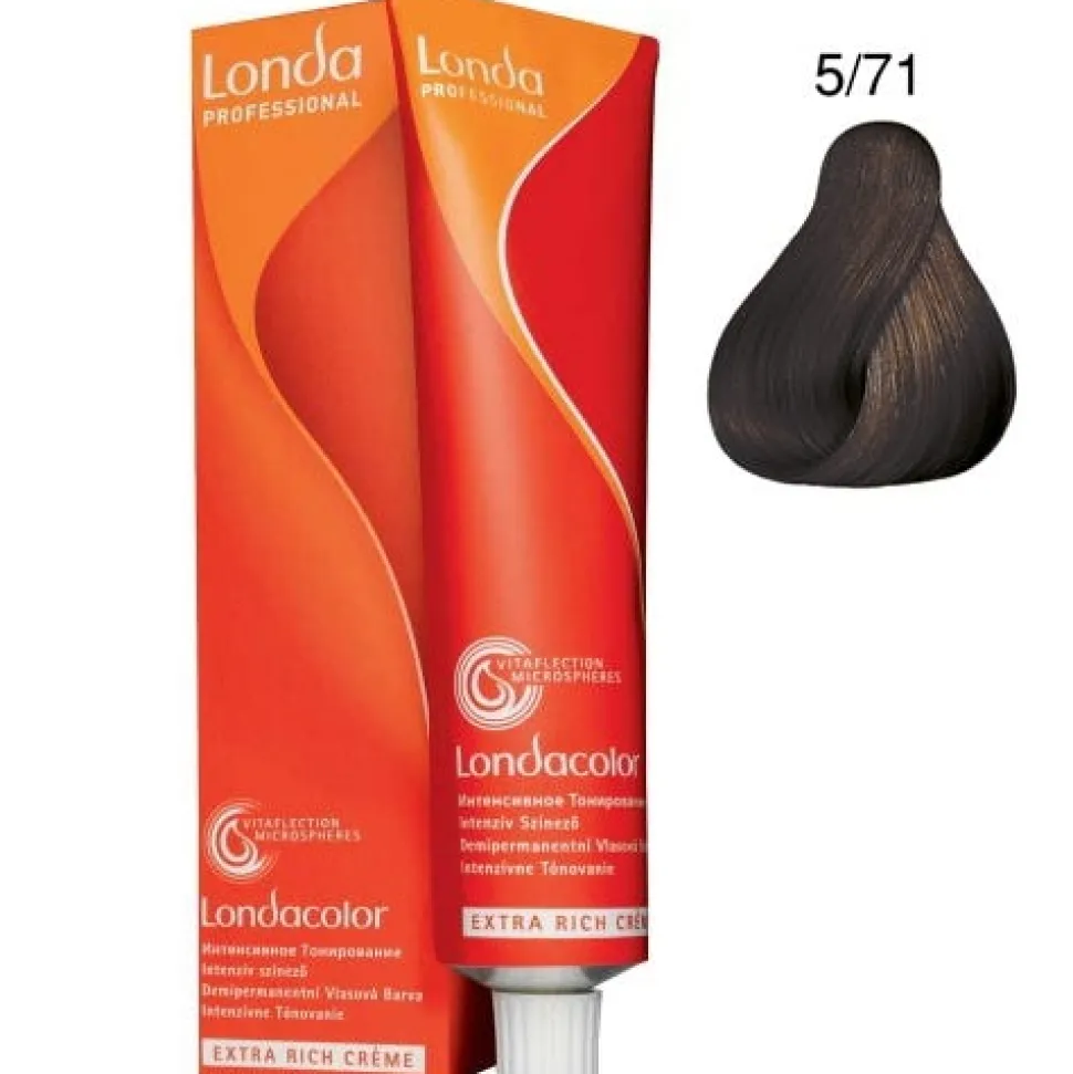 Londa Demi-Permanent Color Creme 5/71 Hellbraun Braun-Asch 60 ml