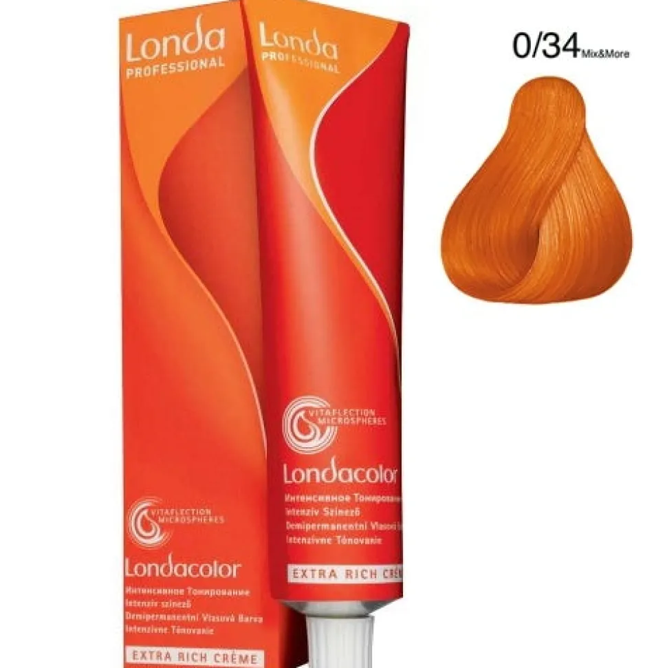 Londa Demi-Permanent Color Creme 0/34 Gold-Kupfer Mix 60 ml