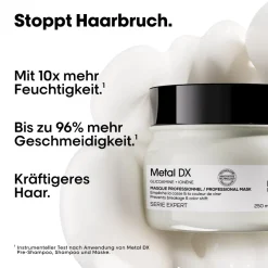 L'Oréal Professionnel Paris Serie Expert Metal DX Maske, für coloriertes und geschädigtes Haar, langanhaltende Farben & Glanz 250 ml