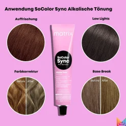 Matrix SoColor Sync Pre-Bonded - Natürliche Nuancen 5WN Warm Natur 90 ml