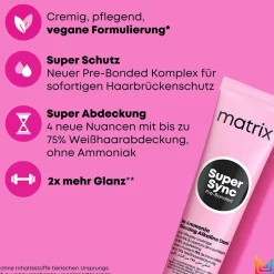 Matrix Super Sync Pre-Bonded Tönung 9MM Mocha Mocha 90 ml