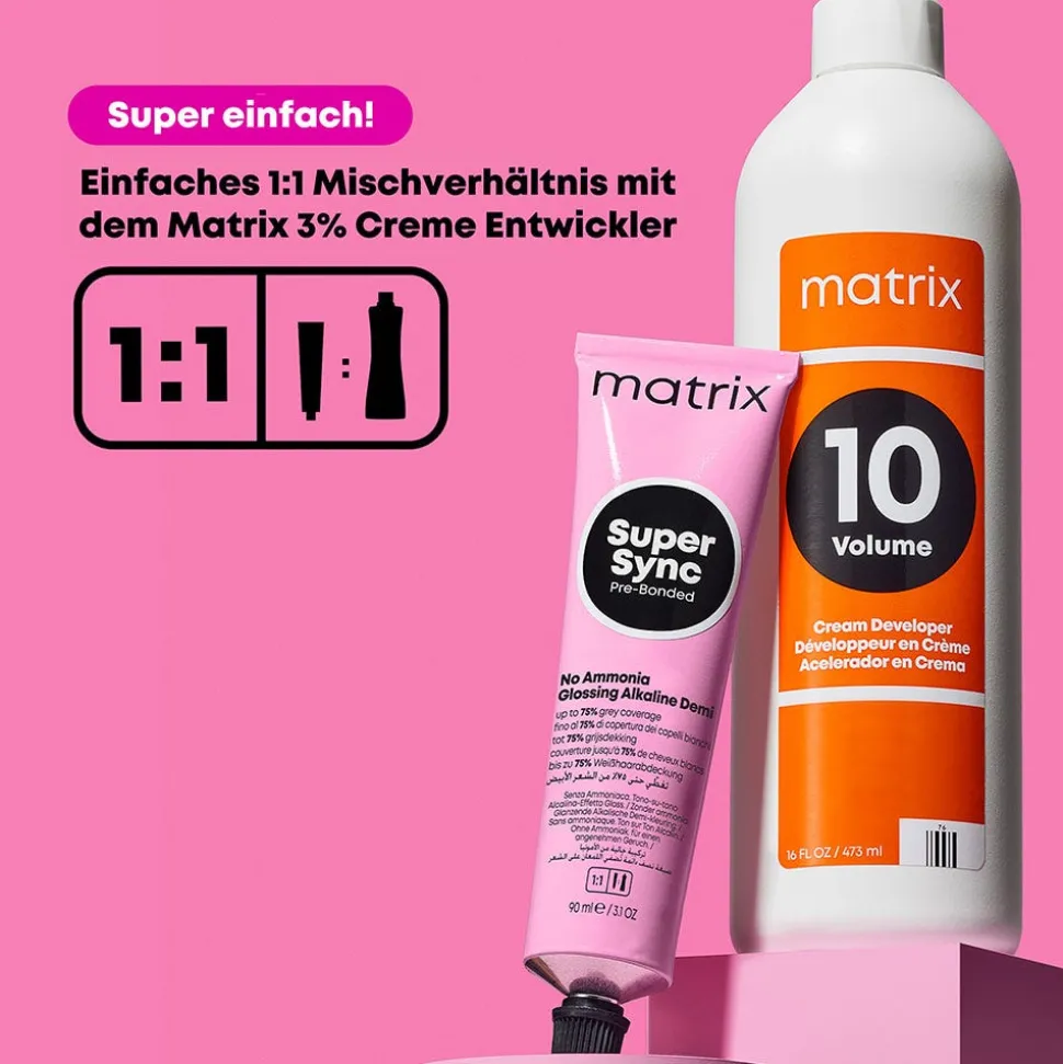 Matrix Super Sync Pre-Bonded Tönung 9MM Mocha Mocha 90 ml
