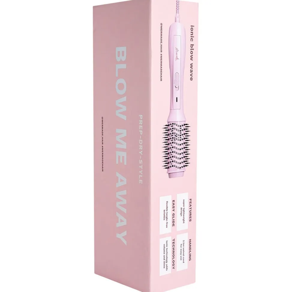 Mermade Hair Blow Dry Brush Pink