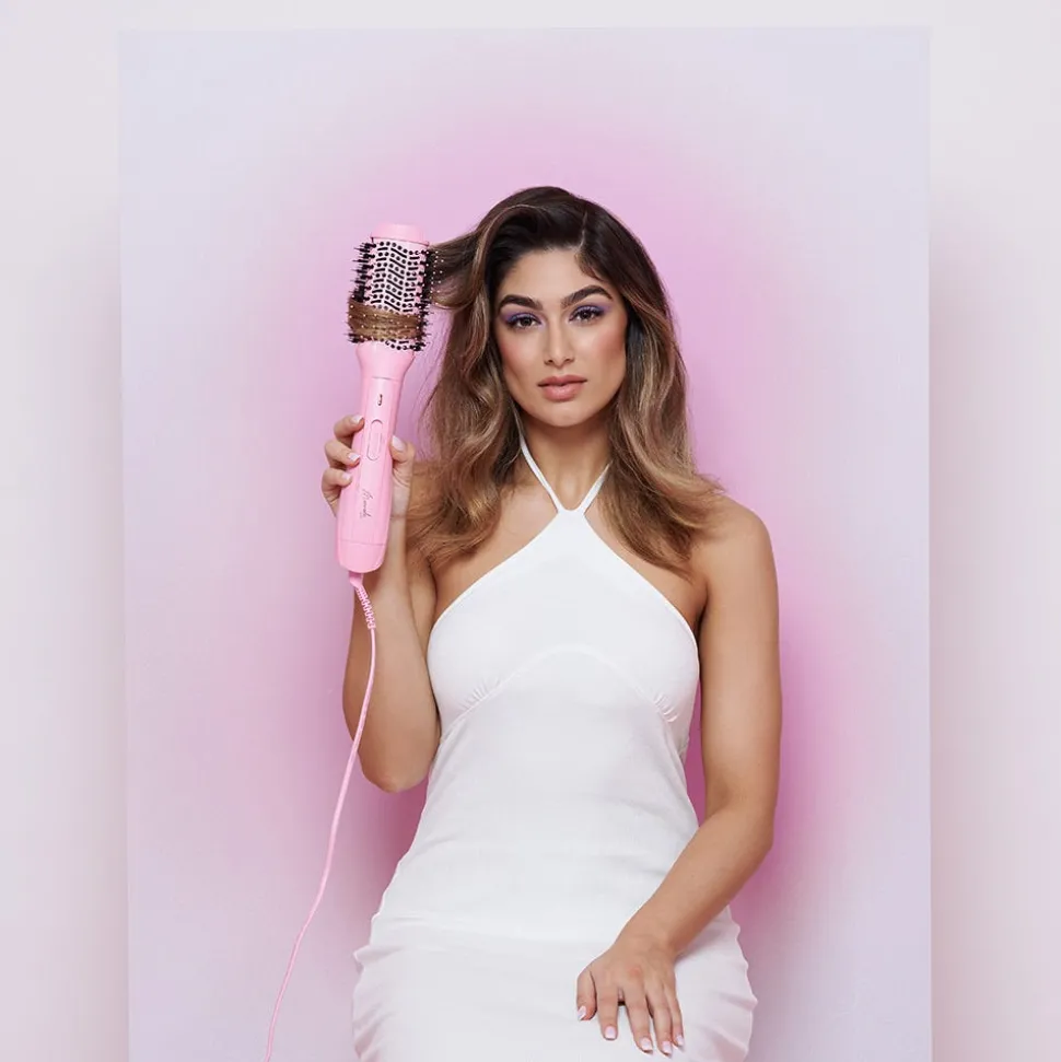 Mermade Hair Blow Dry Brush Pink