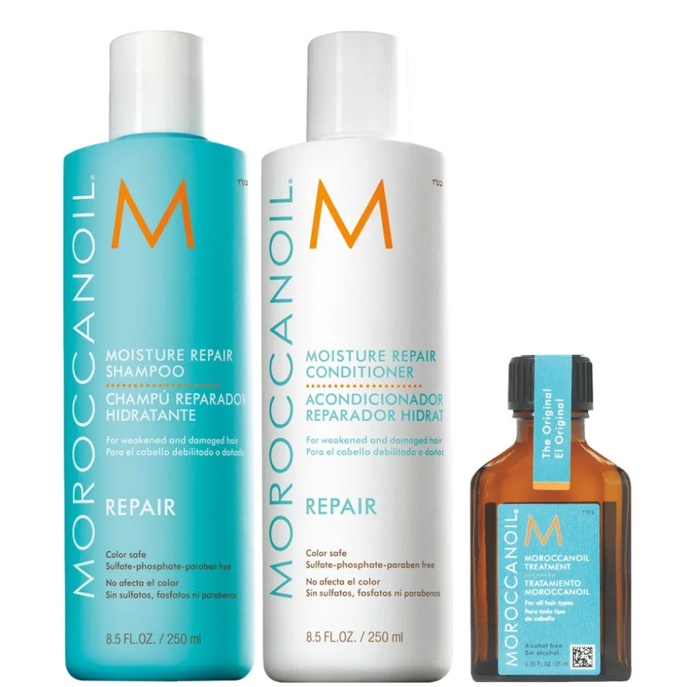 Moroccanoil Moist Repair Set im Bundle mit Öl