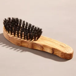 NOELIE Wildschweinborstenbürste Olivenholz