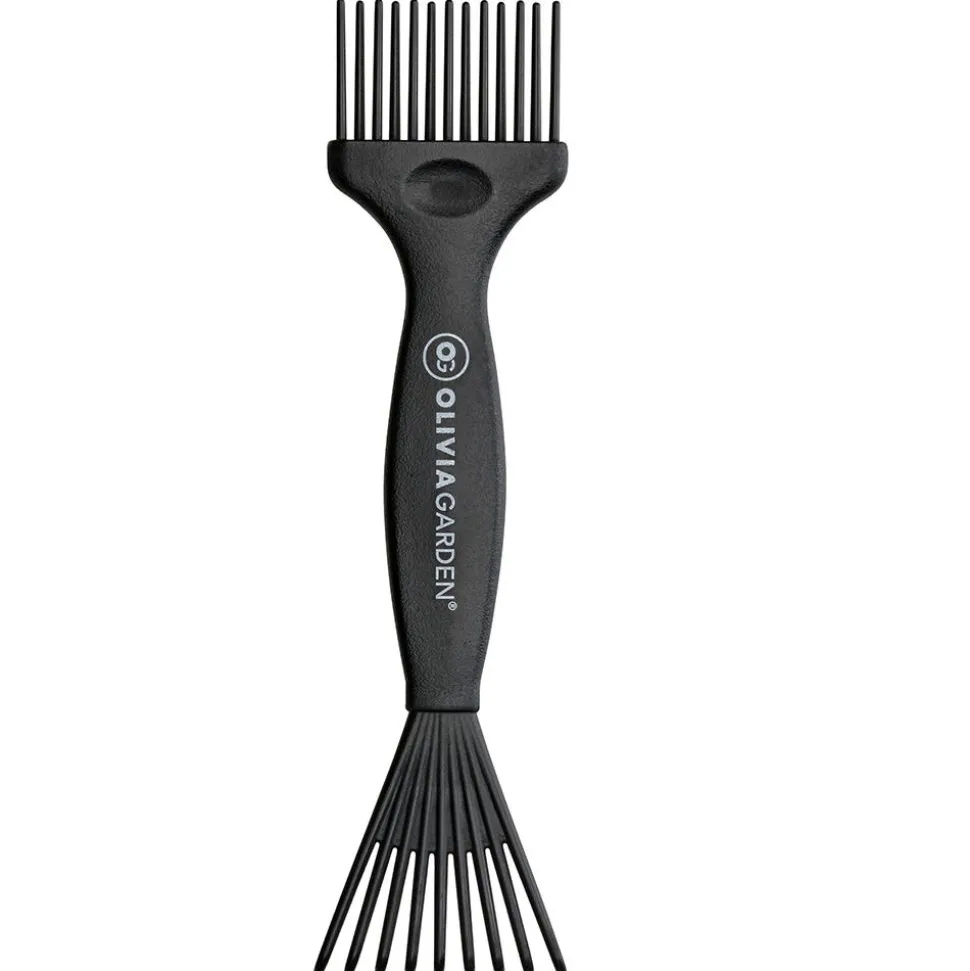 Olivia Garden Bürstenreiniger Mini aus recyceltem Kunststoff Schwarz