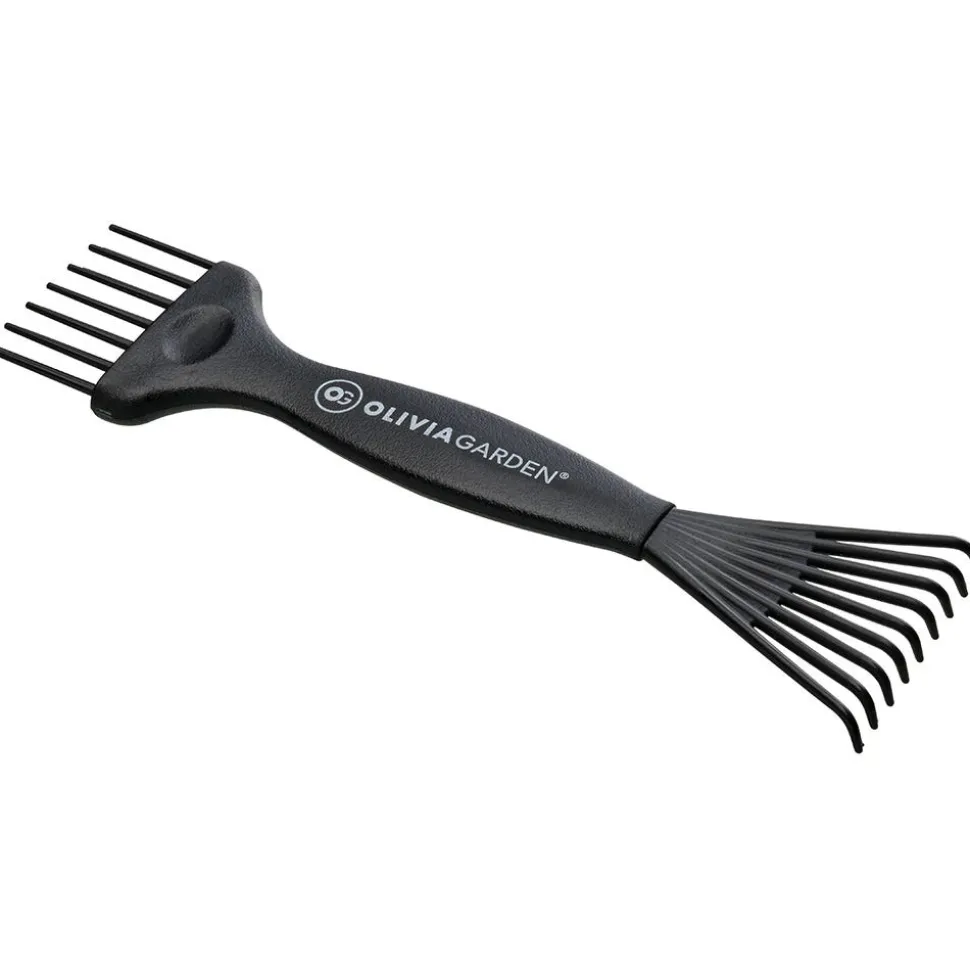 Olivia Garden Bürstenreiniger Mini aus recyceltem Kunststoff Schwarz