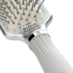 Olivia Garden Rectangular Nylon Bristles Silver S