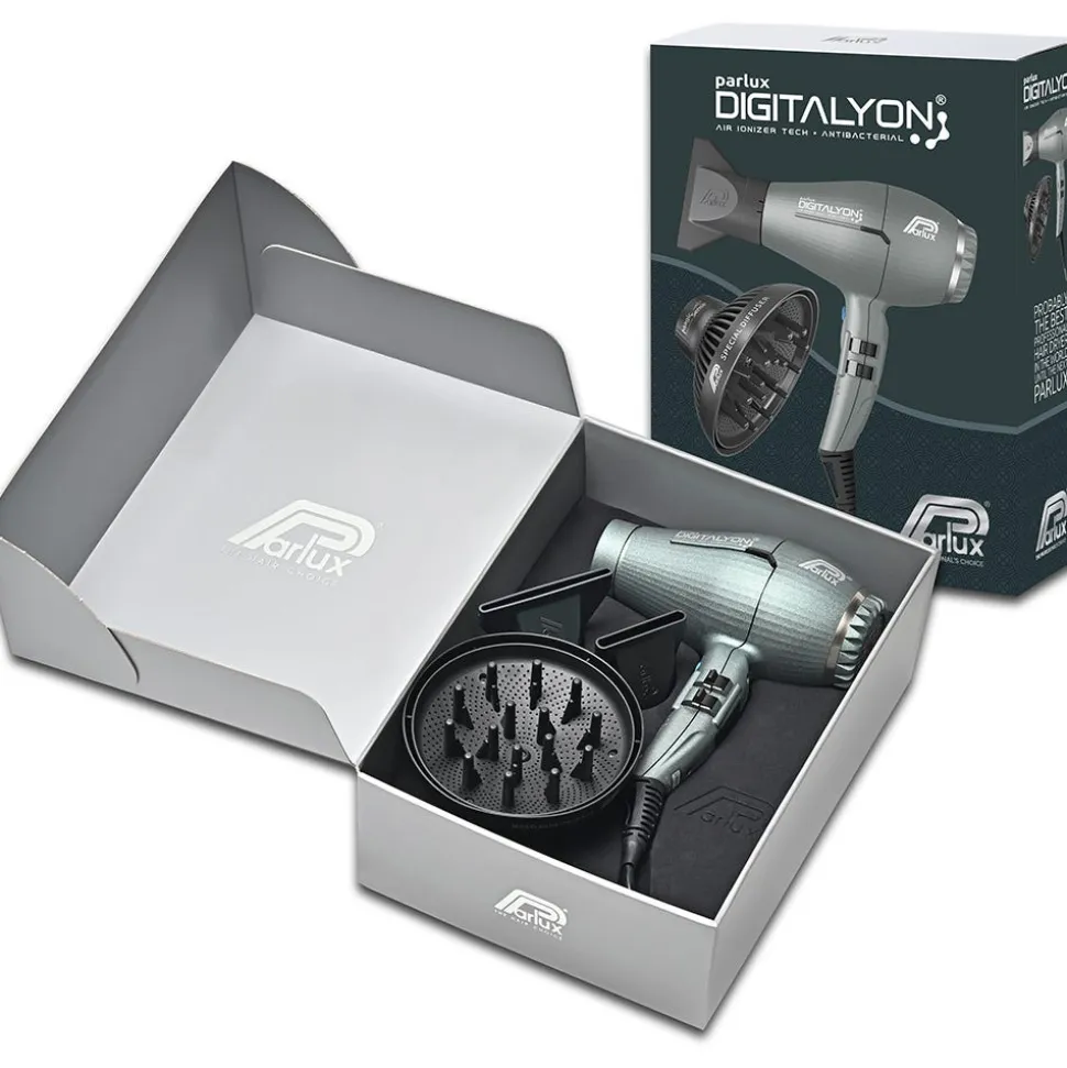 Parlux Digitalyon Haartrockner mit Magic Sense glitter grey