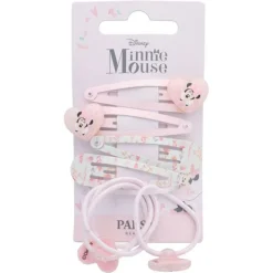 PARSA Beauty Haargummi und Haarspangen Set mit Print Disney