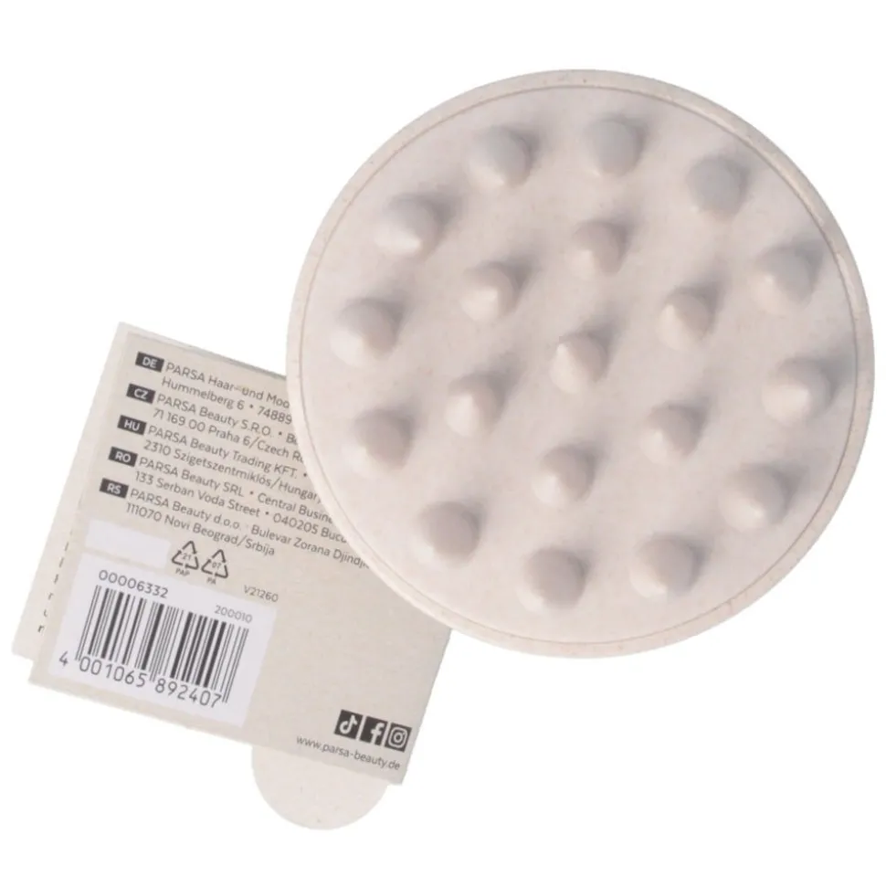 PARSA Beauty Shampoobürste Beige mit Weizenstroh