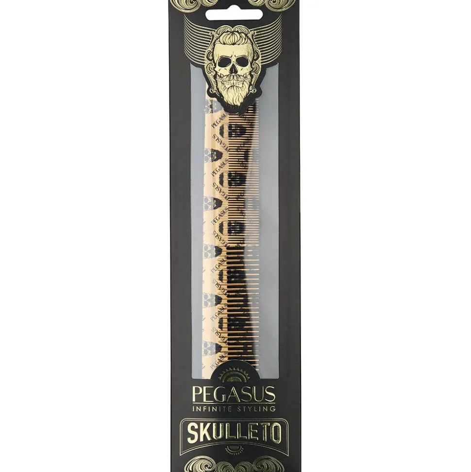 Pegasus Skulleto 210 gold Haarschneidekamm 21,0 cm