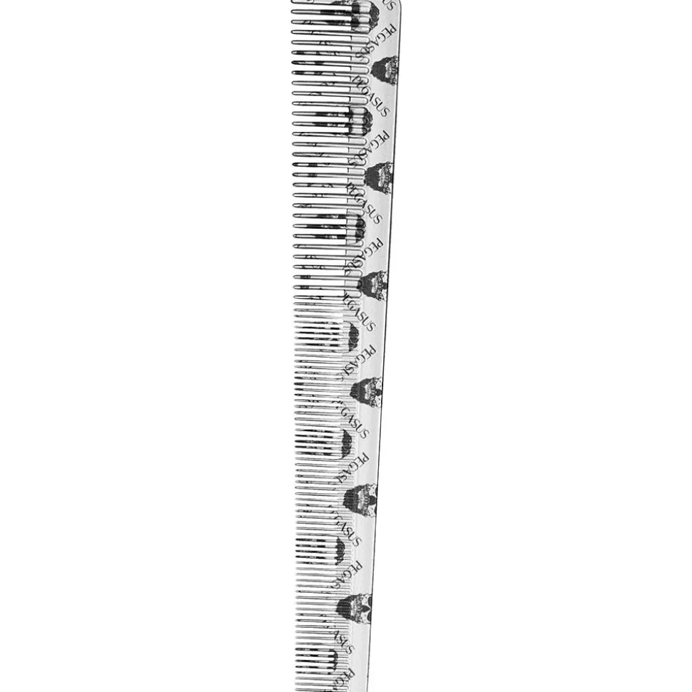 Pegasus Skulleto 303 silber Haarschneidekamm 13,0 cm