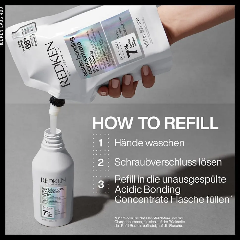 Redken Acidic Bonding Concentrate Shampoo Refill Pouch 500 ml