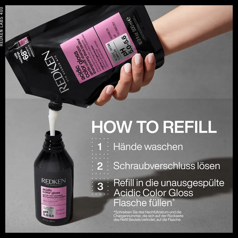 Redken Acidic Color Gloss Shampoo Refill Pouch 500 ml