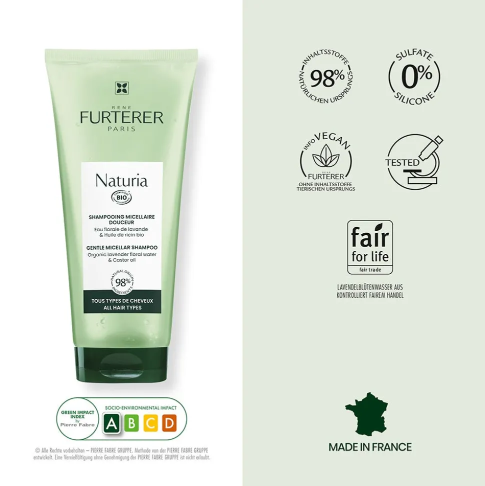 Rene Furterer Naturia Sanftes Mizellen Shampoo 200 ml