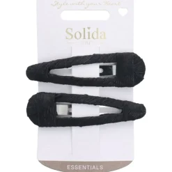 Solida Haarclips schwarz 2 Stk.