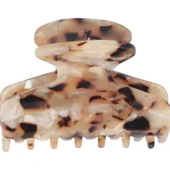 Solida Haarklammer braun gemustert 7 cm