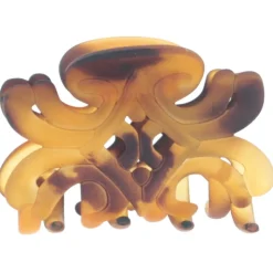 Solida Haarklammer braun matt medio